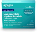 Basic Care Loperamid Hcl 2 Mg Softgels, Anti-Diarreal, 24 greve (pakke med 1)