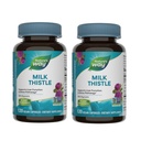 Naturens måte Melk Thistle, støtter leverfunksjon og avgiftsfri baner*, 175 mg Melk Thistle Seed Extract Standardisert til 80% Silymarin per servering, 120 kapsler (pakke May Vary) - 2 pakke
