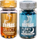 Generisk Bypass Duo Select & PURIFY - Quema Grasa de dia y de Noche (Velg 30 Caps) - (purify 60 Caps), Blå og Gull