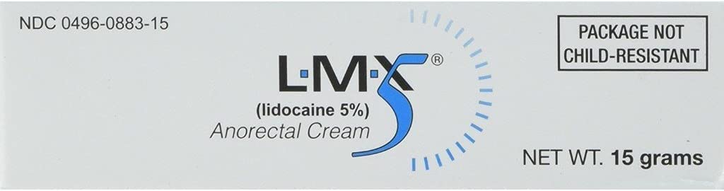 LMX5 Lidocaine smerte relief cream, 15g Tube – Topisk, Raskvirkende, Lang varig bruk for Cuts, Scraps, Sunburn, Bites