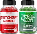 Tart Cherry (90 Gummies) Uric Acid Level Support for voksne - Kraftig antioksidant med celery frø og thyroid støtte (90 Gummies) Ashwaganda & Bladderwrack støtte Supplement - Vegansk & laget i USA