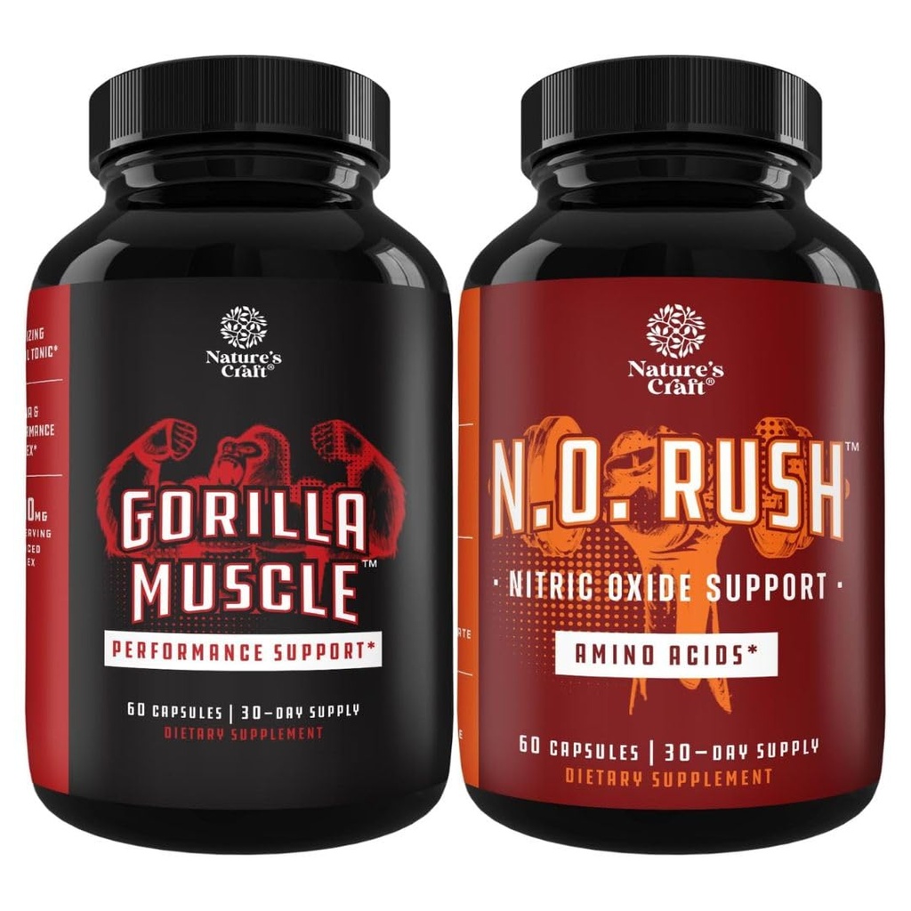 Bundle av ekstra styrke testosteron booster med horny goat Weed Maca Root Tongkat Ali & så Palmetto Extract & Nitric Oxid piller for menn med L-Arginine L-Citrullin Aminosyrer for muskelvekst