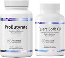 Tesseract Gut & Immune Support Bundle – ProButyrate 600mg & QuerciSorb Quercetin 400mg, 120 + 90 kapsler, Hypoallergenic, Gastrointestinal og immune helse