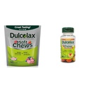 Dulcolax Soft Chews Saline Laxative Blandet Berry (60ct) Gentle Acceleration Relief, Magnesium Hydroxid 1200mg & Chewy Fruit Bites, Saline Laxative, Assortert Frukt (30ct) Cramp-Free Acceleration Relief