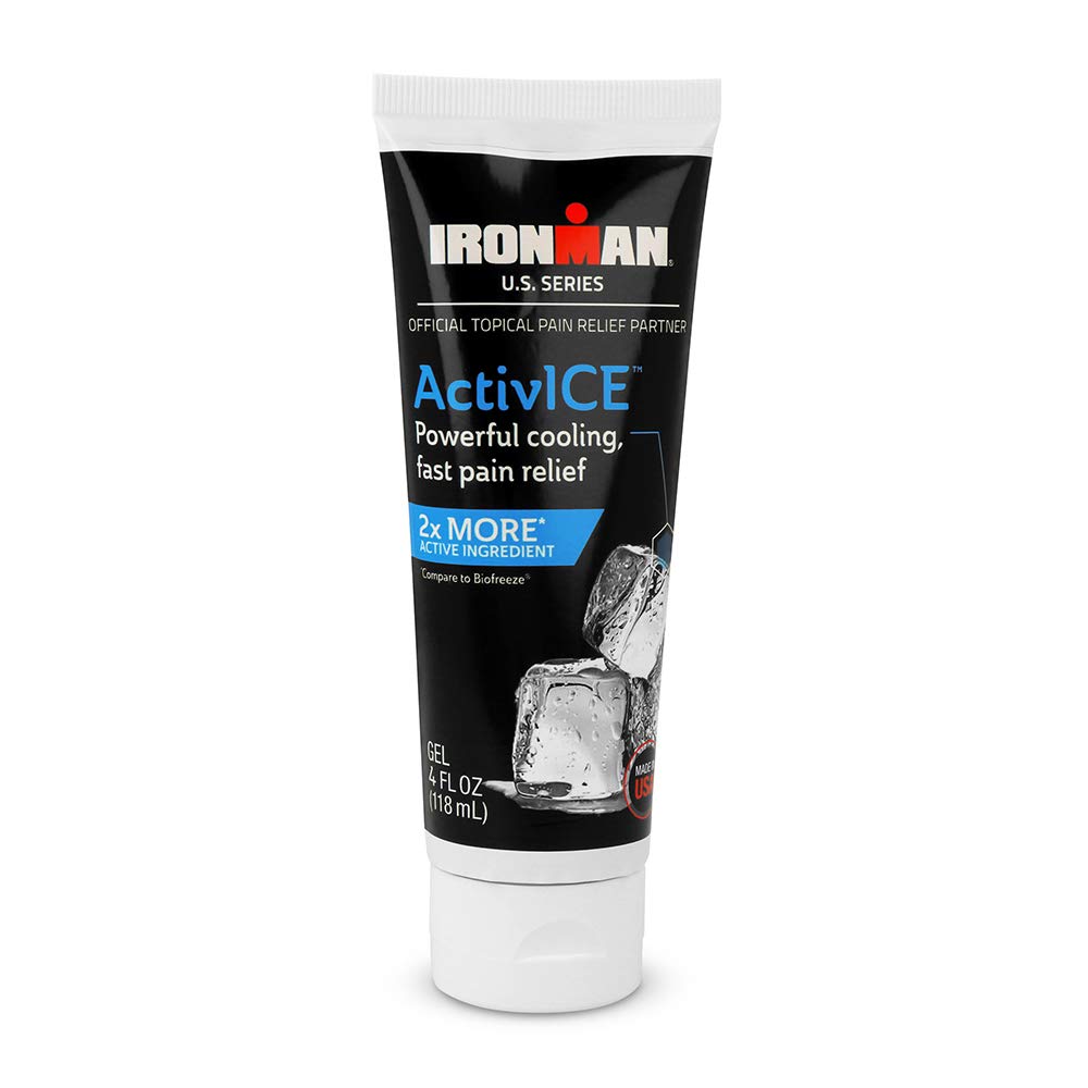 Curad IRONMAN ActivICE Topical kjølegel, smertelindring for ledbetennelse, ledd, muskler, rygg & kroppssmerter og smerter, 4-oz (1 greve)