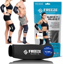 FreezeSerme Ice & Heat Therapy komprimering erme-gjenbrukbar, fleksibel Gel Hot/Kold pakke, 360 dekk for kne, Elbow, Ankle, Wrist-svart, X-Liten