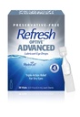 Oppfrisk Optive Avanserte Lubricant Øyedråper, Preservativ-fri, 0,01 Fl Oz enkeltbruksbeholdere, 30 greve