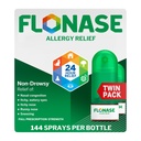 Flonase Allergi relief Nasal Spray, 24 timers ikke drowsy Allergy Medisin, Metered Nasal Spray - 144 Sprays (pakke med 2) - Fall og sesongallergi Relief