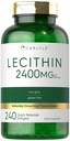 Carlyle Lecithin Supplement | 2400mg | 240 Softgel kapsler | med naturlig oksurerende fosfolipid ikke-GMO, Glutenfri