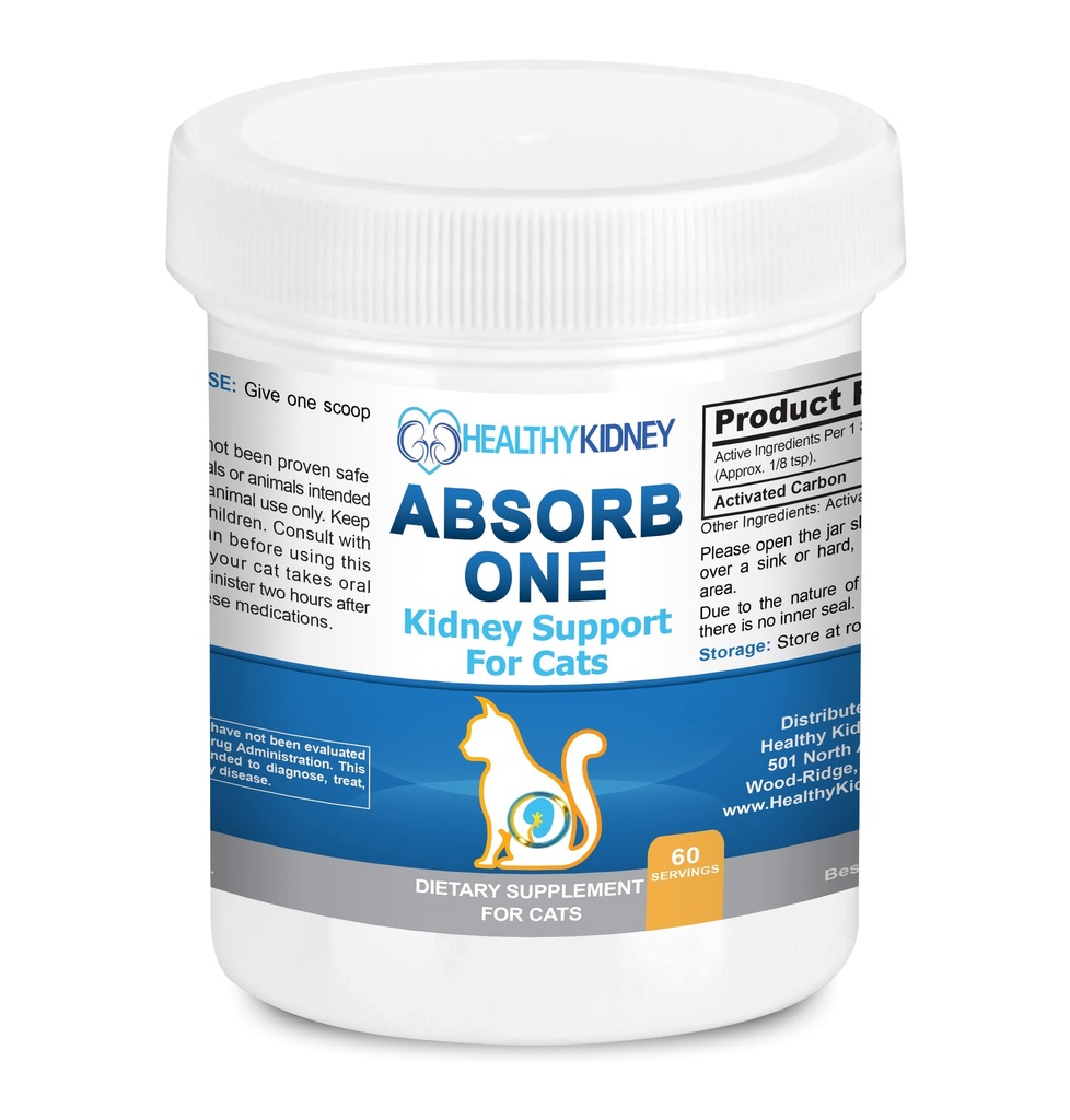 Cat Njure støtte Supplement for normal nyrefunksjon i katter. Naturlig Feline Nyre Renser Ta med alle nynorsk katt kosthold mat. Vet-formulert 1/8 TSP om dagen 60 serveringer: Absorb én