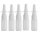 20ML Hvit tom plast Nasal Spray flasker Pump Sprayer Mist Nese Spray Påfyllbar flaske for saltvannsvask applikasjoner Pakke med 5