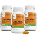 Terry CuraMed 750 mg - Antioksidant Supplement for hjerne og hjerte helse - Supplement med høy potens Curcumin Complex - Nyre, lever og immun helse støtte - 120 Softgels (pakke av 3)