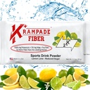 Krampade Fiber Supplement Electrolytes pulver - 9g Prebiotisk Fiber + 2000 mg Kalium Supplement + Magnesium