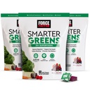 FORCE FACTOR Smartere Grønne Superfood Chews, 3-pakker, grønn og supermat med probiotika, antioksidanter og fiber, Grønn Supplement for å støtte digestion, nitrogenoksid og energi, 180 Chews
