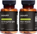 Utholdenhetsprodukter Co-enzym Q10 Crystal-Free (120 softgels) B3 Plain Niacin