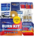 BurnFix® Burn Kit Førstehjelp til Burns Emergency – 26-Piece Burn Behandling med kjølegel, kjoler og hansker – kjøkken, solbrenner, kjemisk og skald relief – Hjem, kontor, reise