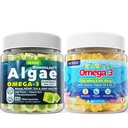 Vegan Omega 3 Gummies 1 pakke + sukker gratis Omega 3 Gummies for barn 2 pakke