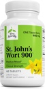 Terry naturlig St John's Wort 900-60 tabletter - gir full klinisk dose - ikke-GMO, Vegan, Glutenfri - 60 Services