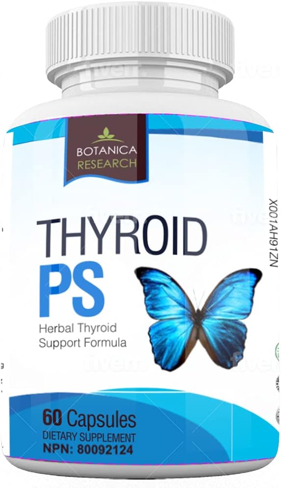 Thyroid Support Complex Supplement: Alle naturlige Glandular System: Bedre fokus, konsentrasjon, PS hormonbalanse energiøkning - 60 Veggie vitamin kapsler