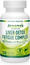 Liver Detox & Energy Support – Melk Thistle + 9 Nøkkelingredienser, Metabolisme og leverhelse, 120 Veg Kapsler | Innervis ernæring