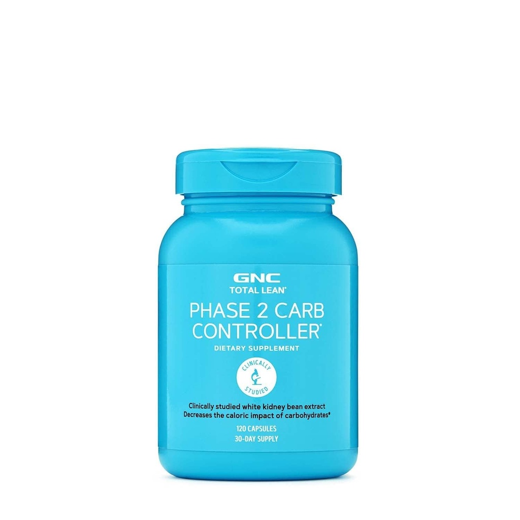 GNC Total Lean Phase 2 Carb Controller, reduserer kalorieffekt fra karbohydrater, 120 kapsler