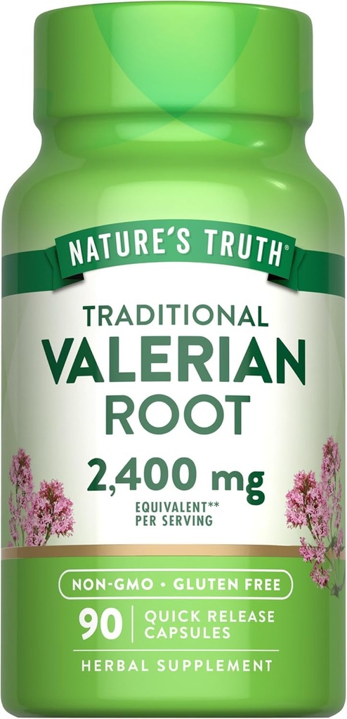Naturens sannhet Valerian Root 1200 mg Supplement 90 ea (pakke med 3)