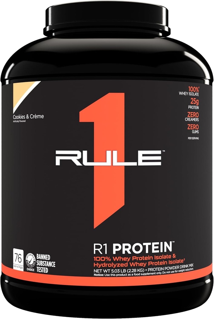 R1 Protein,76 Serveringer, cookies og crème