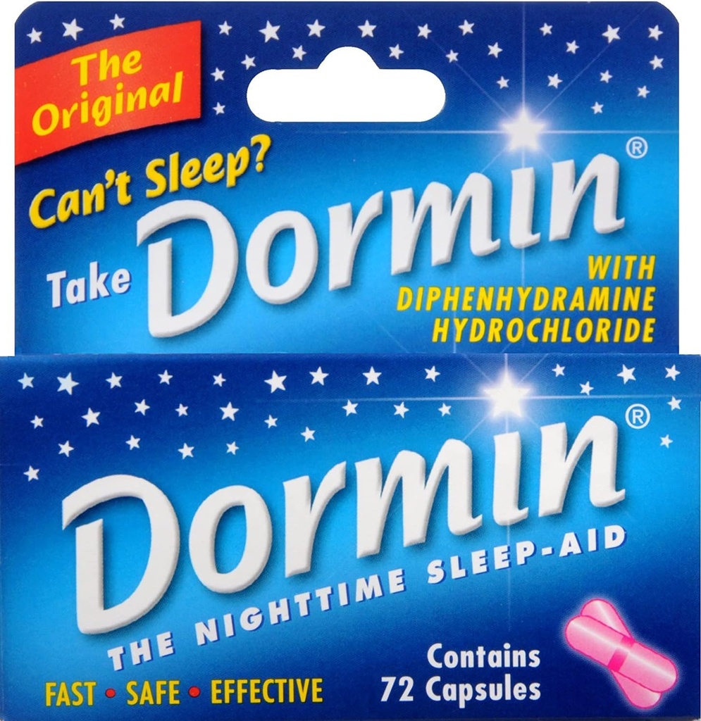 Dormin Nighttime Sleep-Aid - 72 kapsler, pakke med 6