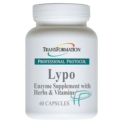 Transformasjon Enzymer Lypo Enzyme Supplement med urter og vitaminer for digestiv helse, 60 Caps