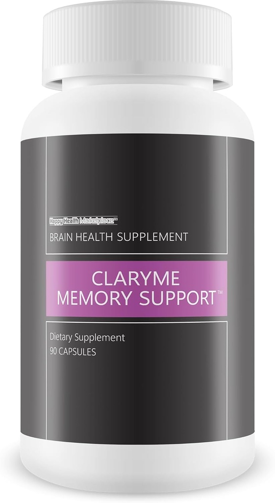 Claryme Memory Support - Vårt beste minne Supplement for hjernen - Minnepiller for seniorer - Minnetilskudd for kvinner og menn - Naturlig Brain Booster - Mental Focus and Energy Supplements