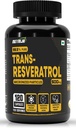 Trans Resveratrol 500MG Capsules - 99,5% ren mikronisert og svært biotilgjengelig kosttilskudd | Slow Down Aging, Proven Kraftig anti-Oxidant | forbedrer metabolisme og hjerte helse (120 kapsler)