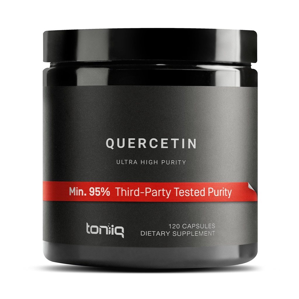 Toniiq Ultra høy renhet Quercetin kapsler - 95%+ Høyt renset og biotilgjengelig - 1000 mg Per servering - 120 kapsler Quercetin Supplement