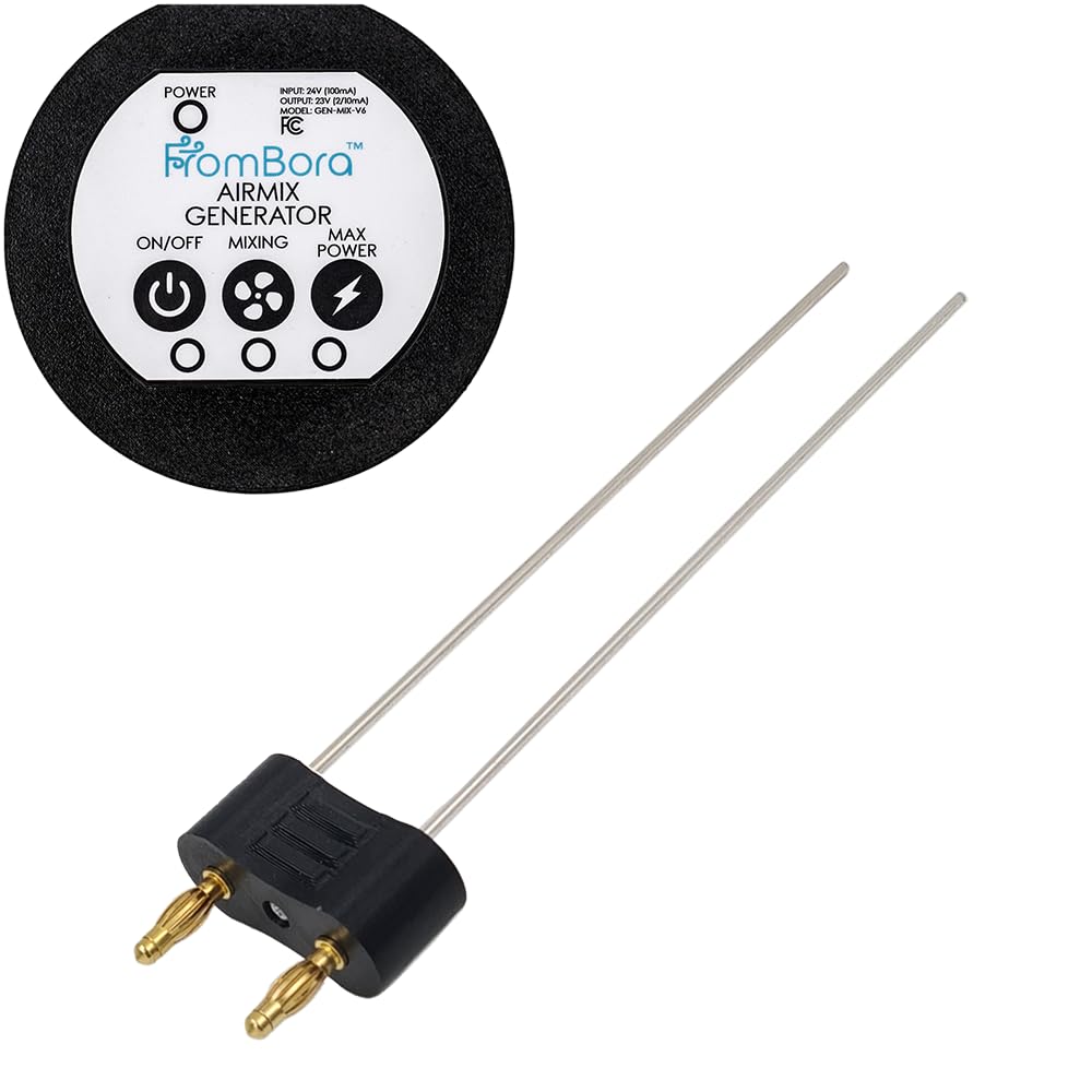 AirMix kolloidal sølvgeneratorsett + 1pc 12ga 6" Spare sølvpar