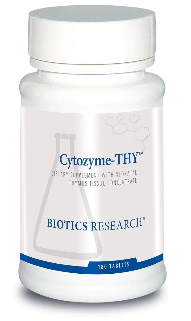Biotikk Forskning Cytozyme Thy Neonatal Thymus Concentrate, støtter helse i Thymus Gland, sunn immunrespons og kroppssti prosesser, støtter immunsystemet, 180 tabletter