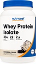 Nutricost Whey Protein Isolate (cookies N Cream, 2 pund)