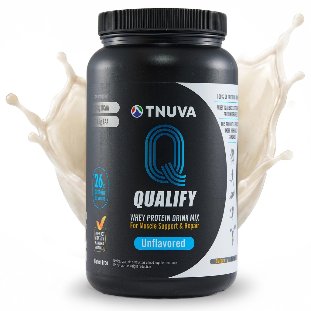 Unflavored Whey Protein Powder. 25g Protein Shake pulver for post trening gjenoppretting, smoothie og baking. Glutenfri og sukkerfri, høykosher, essensielle aminosyrer (5,5 g BCAA, 2,7 g leucin), 23 serveringer