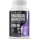 2400mg Fadogia Agrestis Tongkat Ali Supplement - Fadogia Agrestis 1400mg & Tongkat Ali 1000mg Ultra Blanding, Maks styrke, Muskelmasse & Atletisk ytelse, 60 Softgels