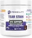 Nootie Progility Tear Stain Supplement for hunder, Advanced Eye Health Formula, Hjelper Minimere Tear Stains, 80 Chews, solgt i over 5000 Vet Clinics og Pet Stores over hele verden