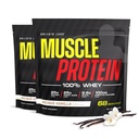 COLOSSAL LABS Muscle Whey Protein Flavored Protein pulver, 25 000mg Aminosyrer/Serving, kaldt filtrert (Packing May Vary) (10 pund (Pack of 2), Vanilla)