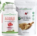 Beauty Bundle – Aguaje Kapsler + Rød Maca pulver | Organisk supermat for hår, hud og velvære | rik på vitaminer og mineraler | Vegansk, ikke-GMO