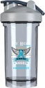 Min helt er nå min engel prostata kreft bevissthet 18 Ounce Shaker flaske drikk Mixer Leak-sikker pre trening protein rister måltid erstatning rister flasker 500ML/18 Oz grå