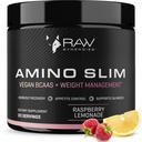RAW Synergier Amino Slim - Active Livsstil Supplement for Metabolic & Mindful Eating Support - Muskel og energi støtte - Sukker-fri & Vegan - Bringebær Lemonade - 20 Serveringer