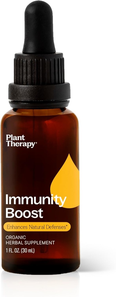 Planteterapi Organisk immunisme Økt Tinktur 30 ml (1 oz) med Ehcinacea, eldrebær og sitron balm ekstrakt, støtter et sunt immunsystem, naturlig forsvar mot sesongtrusler
