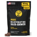 Doc itchy gjenopplive hår-Grower Hunde Kjæledyr Chews | 10 mg Melatonin for hunder | Hårvekst Booster | Senior Dog Energizer | Calming | Medisinsk-styrke | Matallergi trygt | Vegan | 90 greve