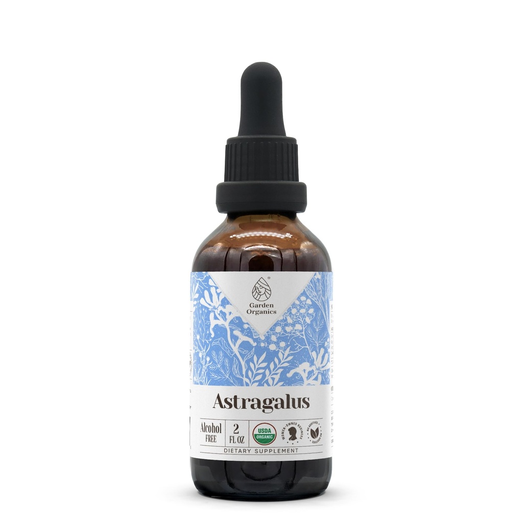 Astragalus USDA organisk alkohol-fri ekstraksjon | Diett Supplement, høy potens Tinktur | Naturlig sertifisert organisk astragalus (Astragalus membranaceus) tørket rot (2 oz)