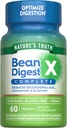 Naturens sannhet Digestive Enzymer | 60 piller | Bean Digest | Vegansk, ikke-GMO & Glutenfri Supplement