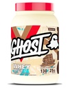 GHOST Whey Protein Powder, Melk sjokolade - 2LB, 25G protein - Whey Protein Blend - Post Trening Fitness & Ernæring Skaker, Smoothies, Baking & Matlaging - Soya & Glutenfri