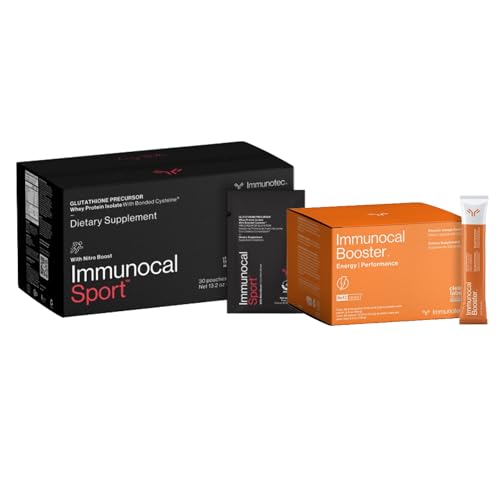 Immuncal Sport Bundle Sport og Booster Energiytelse - Glutathione Precursor med Whey Protein Isolate & Nrf2 aktivator