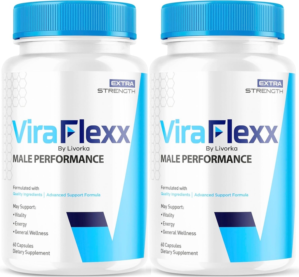 (2 Pakke) ViraFlexx Pro Kapsler for menn, Original ViraFlexx Pro Mann støtte piller all naturlig støtte samlet helse, ViraFlex Premium avansert formel, Vira Flexx anmeldelser, 120 kapsler i 2 måneder