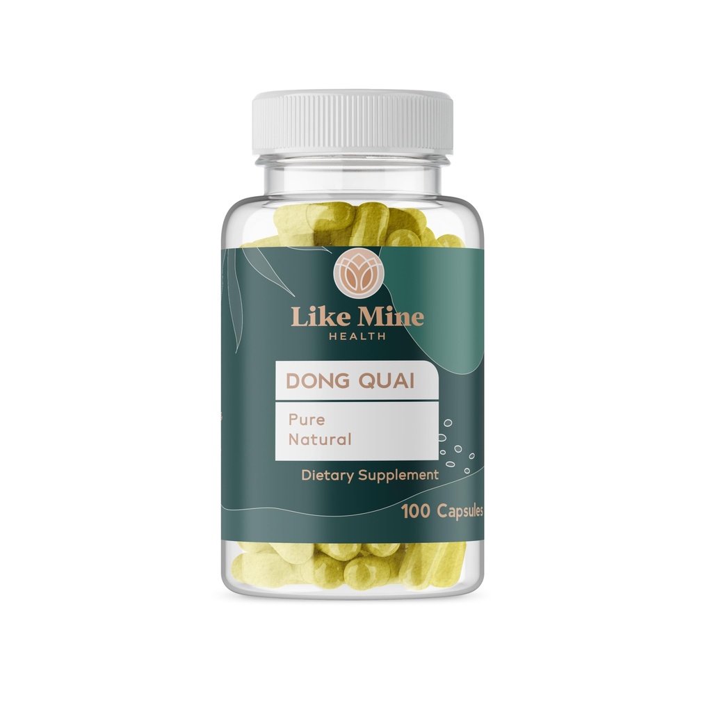 Som Mine Dong Quai (100 kapsler), ren & naturlig, Ingen fyllstoffer eller tilsetningsmidler, Glutenfri, Herbal Supplement for kvinner